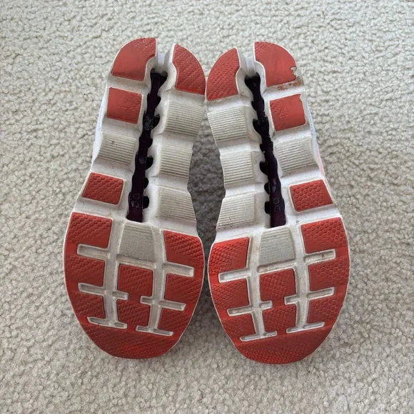 On Running Women's Cloudstratus Pink Red Running Shoes Size 8 - Picture 8 of 9